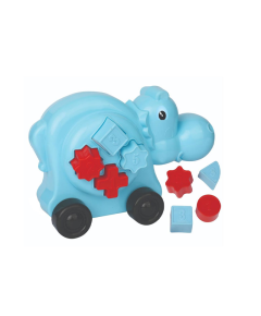 Hippo Puzzle Car - Blue